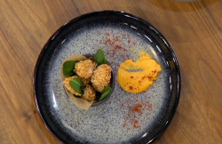 Anna and Lianne’s chicken nuggets with kimchi mayo on Ready Steady Cook