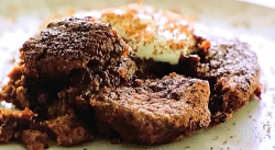 Jamie’s eggless chocolate cake with hazelnuts and yoghurt on Jamie: Keep Cooking and Carry On