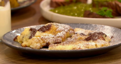 Mike and  Maddie’s ricotta and chocolate cookie dough with cream on Ready Steady Cook