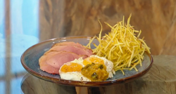 Matt Tebbutt’s ham, egg and chips with piccalilli on Saturday Kitchen