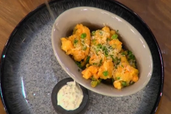 Anna and Brian ‘s cheese and vegetable fritters on Ready Steady Cook