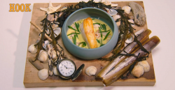 Sally Abé hook fish course on the Great British Menu