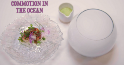 Kerth Gumbs’ Commotion In The Ocean fish course on the Great British Menu