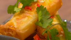 Akis’ Filo parcels with feta and honey on Ready Steady Cook