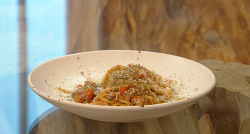 Adam’s Sardine bolognese on Saturday kitchen