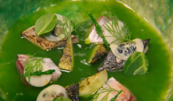 BFG Snozzcumber Soup by John Chantarasak on the Great British Menu