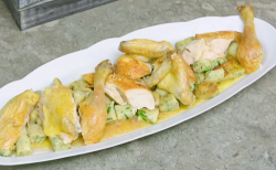 James Martin gnocchi with brine chicken on James Martin’s Islands To Highlands