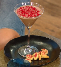 Matt Tebbutt’s chocolate martini with raspberry shortbread biscuits on Saturday Kitchen