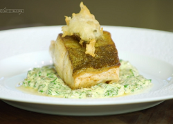 James Martin fried cod with Cornish oyster fritters and a warm tartar sauce on James Martin’s Is ...