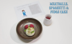 Hrishikesh’S Meatballs, Spaghetti and Fudge cake dessert on the Great British Menu