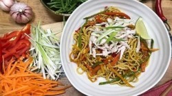 Gok’s  store cupboard Singapore noodles on This Morning