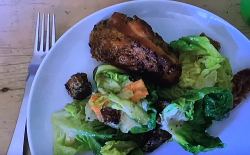 Jamie Oliver’s roast chicken Caesar salad with smoky bacon croutons on  Jamie: Keep Cookin ...