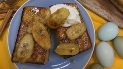 John Torode’s lockdown Brunch French toast with  banana and chocolate spread on This Morning
