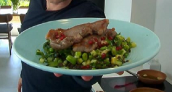 Simon Rimmer’s lamb with warm lentil salad on Sunday Brunch