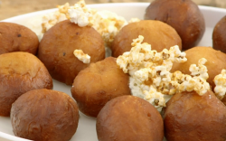 James Martin doughnuts with sweet popcorn on James Martin’s Islands To Highlands