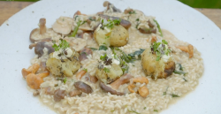 James Martin baked potato risotto on James Martin’s Islands To Highlands