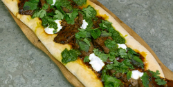 James Martin Scottish venison with flatbread, smoked yoghurt and chimichurri sauce on James Mart ...