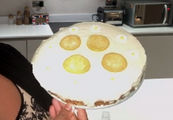 Alison Hammond’s lemon cheesecake made using a recipe by Phil Vickery on this Morning