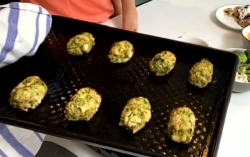 Joe Wicks banana oat pancakes and cheesy broccoli made with recipes from his book Wean In 15 on  ...