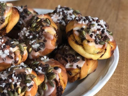 Jack Sturgess chocolate and orange knot buns on Sunday Brunch