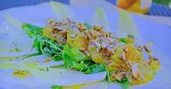 Ainsley Harriott’s charred orange and spiced almond salad on Ainsley’s Mediterranean ...