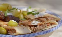 Ainsley Harriott’s Jordanian Arayes ( beef pita pockets ) on Ainsley’s Mediterranean ...