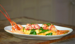 James Martin Shetland lobster omelette on James Martin’s Islands To Highlands