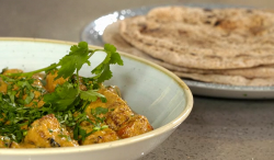 Nick Nairn and Dougie Vipond’s vegan spiced roast root vegetable curry with chapatis on The Grea ...