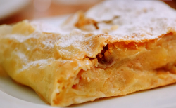 Viennese apple Strudel on Remarkable Places to Eat with Fred and Rachel Khoo