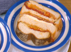 Phil Vickery’s summer picnic loaf with red pesto and Moroccan hummus on This Morning