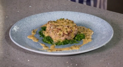 Nick Nairn and Dougie Vipond’s steak cache with a green peppercorn sauce on The Great Food ...