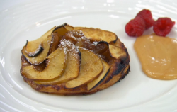 Thomas Skinner’s cinnamon and apple tart with toffee sauce on Celebrity Masterchef 2020