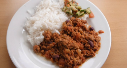 Thomas and Mile’s beef chilli with rice on Celebrity Masterchef 2020