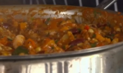 Nick Nairn and Dougie Vipond’s vegetarian chilli with beans and chocolate  on The Great Fo ...