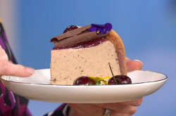 James Martin’s Charlotte Russe with cherries and chocolate on This Morning