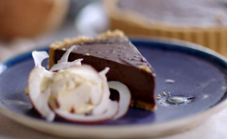 John Torode’s chocolate and coconut pie with Chantilly cream  on John and Lisa’s Weekend K ...