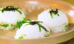 Gok Wan Japanese Mackerel and wasabi half moons on Gok Wan’s Easy Asian