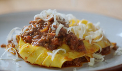 Jamie’s British Bolognese with pale ale and pasta on Jamie: Keep Cooking Family Favourites