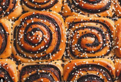 Edd Kimber’s chocolate tahini babka buns on Sunday Brunch