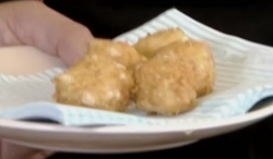 Nick Nairn and Dougie Vipond deep fried cheese sauce with breadcrumbs  on The Great Food Guys