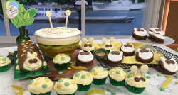 Juliet Sear’s Colin the Caterpillar inspired bakes with sandwich biscuits, layered jelly a ...