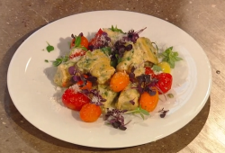 Donna hay’s cheat’s ricotta gnocchi with a tomato pan sauce on Saturday Kitchen