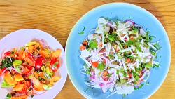 Stacie Stewart’s haddock ceviche and papaya salad for the South American diet on How To Lose Wei ...