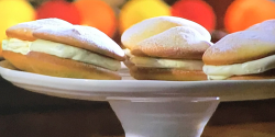 James Martin vanilla and passion fruit whoopie pies with a cream cheese filling on James Martin& ...