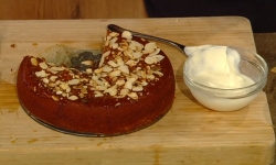Matt Tebbutt Jewish honey cake with yoghurt on Saturday Kitchen using Florence Greenberg’s ...