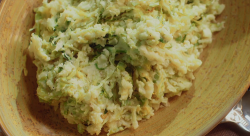 Mary Berry colcannon creamy mash with spring onions and cabbage on Mary Berry’s Simple Comforts