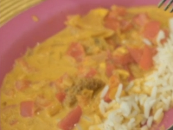 Hayley, Megan and K-Leum’s slow cooker creamy goat curry with roti on Eat Well for Less?