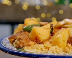 Alison Hammond Tunisian lamb with couscous on Ainsley’s Food We Love