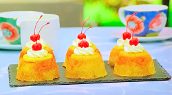 Paul Hollywood pineapple upside down cakes with caramel on The Great British Bake Off 2020