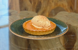 Matt Tebbutt’s  pumpkin and nutmeg tart on Saturday Kitchen